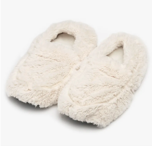 Marshmallow Lavender Filled Slippers - Cream