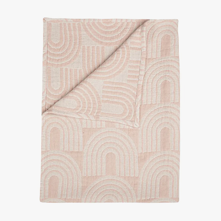 Pink Rainbows Baby Reversible Blanket