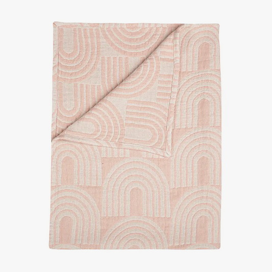 Pink Rainbows Baby Reversible Blanket